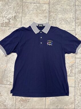 Vintage Ashworth Ryder Cup The Country Club Navy Polo Shirt